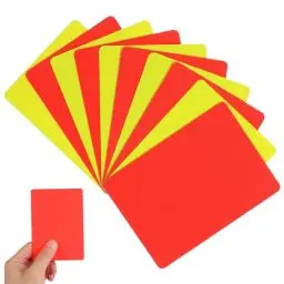 Produktbild: BESPORTBLE 10 Fußball Karten Gelbe Rote Karte Fußball: red Card gelbkarten Schiedsrichter-Fußballkarten Schiedsrichter rot Standard-Schiedsrichtertasche für Freund klein Suite
