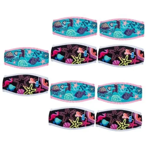 Produktbild: BESPORTBLE 10 STK Tauchermaske Tauchmaskenband Aus Neopren Tauchwickelband Maskenbänder Für Den Hinterkopf Maskenbandabdeckungen Schwimmausrüstung Frösche Spucke Schnorchelausrüstung Haar