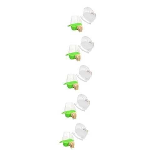 Produktbild: BESPORTBLE 10 STK Vogelfütterer Vogel futterstation Vogel wasserspender Vogel Futter und Wasser Spender Vogelkäfig Vogel Fütterer Vogelhäuschen für Käfig Vogeltränke für Käfig Abs