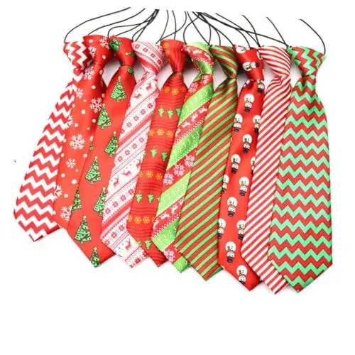 Produktbild: BESPORTBLE 10 Stück Haustier Weihnachtskrawatte Weihnachtshalsband Für Hunde Weihnachtsfliegen Für Hunde Weihnachtskrawatten Für Hunde Weihnachtskrawatte Für Große Hunde