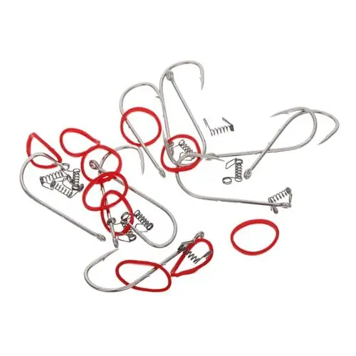 Produktbild: BESPORTBLE 10st Angelhaken Aus Kohlenstoffstahl Metallhaken Angelhaken Für Bass Mehrzweck-Angelhaken Wurmhaken Langlebige Angelhaken Schnabelhaken Vielseitige Angelhaken Haken Biegen Silver