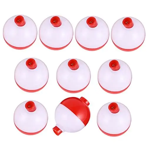 Produktbild: BESPORTBLE 10st Sphärische Posenköder Meeresangeln Posenring Runde Boje Schwimmt Schwimmer Aus Kunststoff Boje Float Bobber Angelschwimmerball Druckknopf Angeln Schwimmt Köder Locken Zubehör