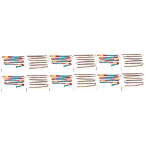Produktbild: BESPORTBLE 12 STK Gymnastikband Fitnessbänder Rhythmische Tanzbänder des Regenbogens Gymnastik Farbiges Gymnastik Bandtanz Tanzende Seidenbänder Rhythmische Gymnastik Gymnastikbänder Abs