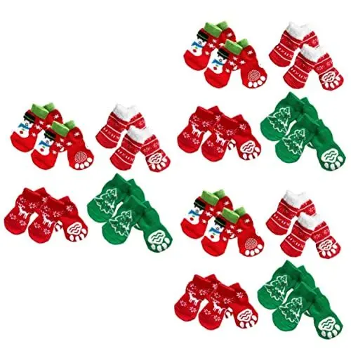Produktbild: BESPORTBLE 12 Sätze Haustiersocken pet Supplies gepolsterte socken Katzensocke Socken für Hunde rutschfest dogeCustom Hundesocken Socken für Katzen Dackel Mantel Haustiere Cartoon-Hundesocken