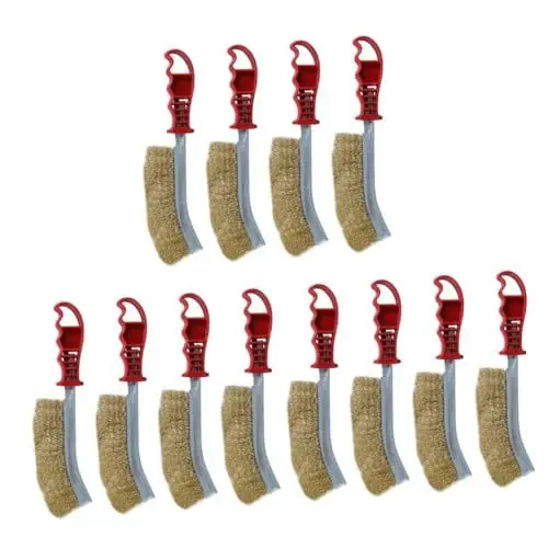 Produktbild: BESPORTBLE 12 Stk Drahtbürste Grillbürste Grillspatel Tragbare Grills Grillreiniger Multifunktionaler Grillschrubber Outdoor-grillwerkzeug Tragbarer Grill Drahtstripper Ofenreiniger Plastik