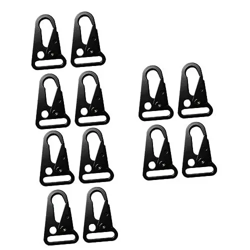 Produktbild: BESPORTBLE 12 Stück Outdoor Outdoor Schnalle Zinklegierung Edelstahl Multifunktions-Schraubverschluss Edelstahl Kletterkarabiner Kletterkarabiner Outdoor Schnalle Kletterhaken