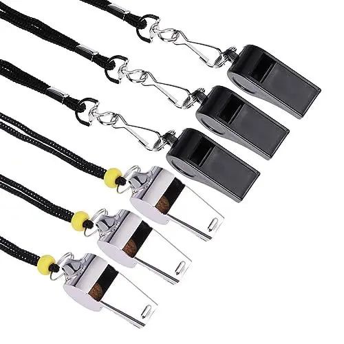Produktbild: BESPORTBLE 12 Stücke Metall Pfeifen Für Sport Edelstahl Mit Lanyard Schiedsrichter Pfeifen