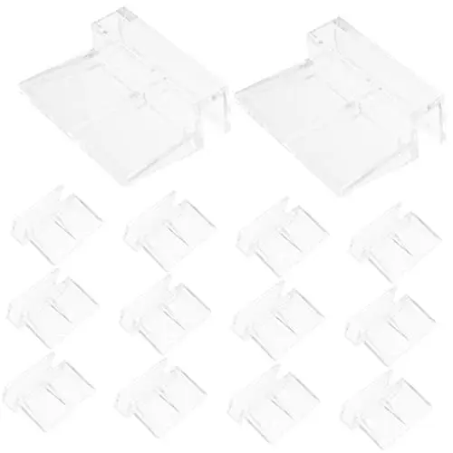Produktbild: BESPORTBLE Deckelhalter für Aquarien 16 Stück Acryl-Clips für Aquarienabdeckungen Stabil und Einfach Zu Installierendes Gestell