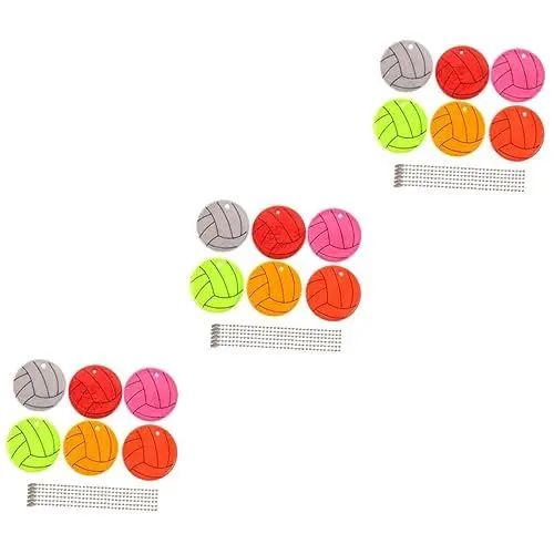 Produktbild: BESPORTBLE 18stücke Reflektierende Schlüsselanhänger Für Rucksäcke Und Fahrräder Sicherheitsreflektoren Fluoreszierendem Und Hochreflektierend Für Optimale Sichtbarkeit Bei Dunkelheit