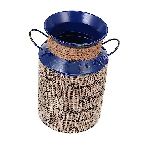 Produktbild: BESPORTBLE 1Stk Blecheimer Esstischdekoration rustikale Metallvase Eisen Wasserkocher großer Eimer Foto-Requisite Französisch Blumenarrangement Blumenstand schmücken Trommel
