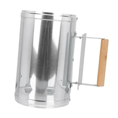 Produktbild: BESPORTBLE 1Stk Kindergarten Holzkohle Kamin Starter Holzkohledose zum Kochen im Freien Outdoor Grill zeichenkohle ignea Anzündkamin mit Holzkohle Holzkohlekamine aus Metall Punkt Kohlenstoff