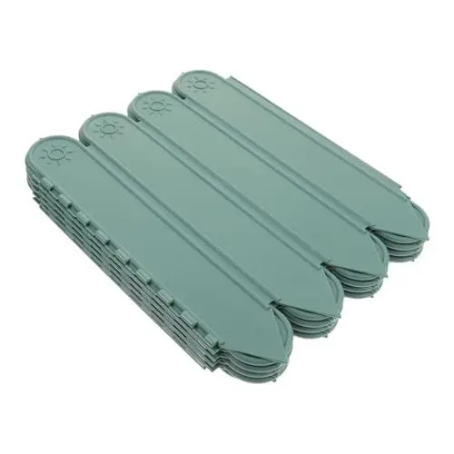 Produktbild: BESPORTBLE 1 Gartenzaun Pflanzenzaun gartenbegrenzung Kunststoffeinzäunung Rasenabgrenzung gartenpalisade PVC-Zaun dekorativer Zaun Lattenzaun Blumenbeetumrandungen Zaunplatte Plastik Green