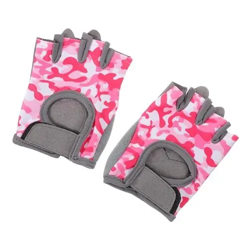 Produktbild: BESPORTBLE Warme Und Atmungsaktive Kinderhandschuhe – Halbfinger-fahrradhandschuhe Mit Anti-Grip Für