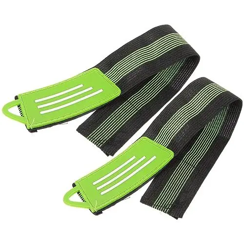 Produktbild: BESPORTBLE 1 Paar Hosenbeingürtel Läuferarmbänder Beingürtel Für Campinghosen Beinband Für Radhosen Reflektierendes Fahrwerk Beinband Für Reithosen Reiten Elastizität Fesselriemen Elastisch