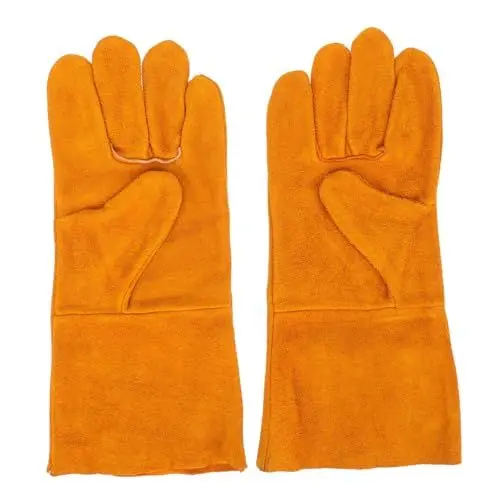 Produktbild: BESPORTBLE 1 Paar Stichfeste Handschuhe rosa handschuhe Pflanzhandschuhe Handschuhe für die Gartenarbeit dicke handschuhe gardening gloves Handschuhe aus Rindsleder Schutzhandschuhe Yellow