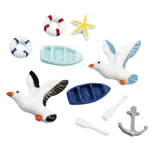 Produktbild: BESPORTBLE 1satz Resin Segelboot Dekofigur Mediterrane Miniaturszene Stilvolles Wohnaccessoire Für Schlafzimmer Und Wohnzimmer Langlebig Und Kreativ Perfektes Für Liebhaber Maritimer