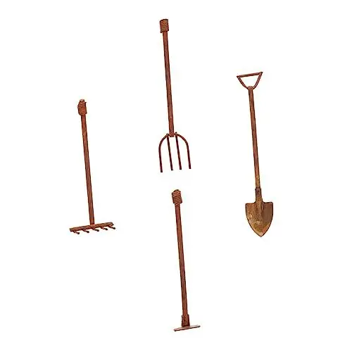 Produktbild: BESPORTBLE 1 Satz Beunruhigte Mini-Tools Kinderspielzeug Spielzeug für Kinder Mini-Gartenzubehör Laubrechen Wohnkultur Modelle Mini-Hausgartengeräte Mini-Tool-Modell Halloween Schaufel Suite