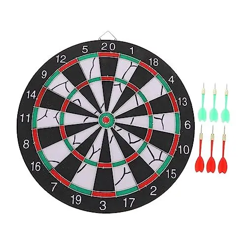 Produktbild: BESPORTBLE 1 Satz Dartscheibe Darts Wurfpfeilspiel Doppelseitige Dartplatte Indoor Dart Dart Indoor Targeting Indoor Spielzeug Papierziel