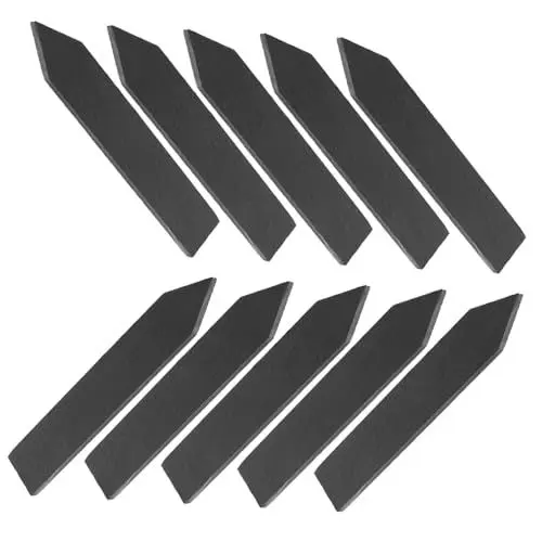 Produktbild: BESPORTBLE 1 Satz Etiketten Zum Schneiden Von Pflanzen Gartenpfähle Gartenmarkierungen Gitter Gartenspalier Anlage Pflanzenmarker Gartensamen Pflanzenetiketten Schiefer Schiefer Black 10st