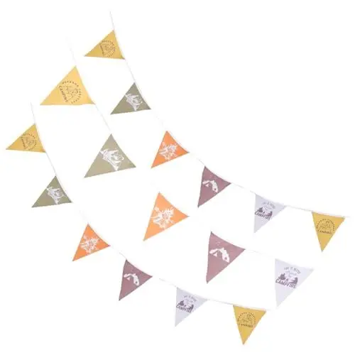 Produktbild: BESPORTBLE 1 Satz Girlande Zeichen Camping-Thema Wimpelfahnen Banner-Flaggen Stangen terassendeko outdoordeko campingzubehoer Campingschilder für Campingplatz Camping Zelt Flagge Oxford-Stoff
