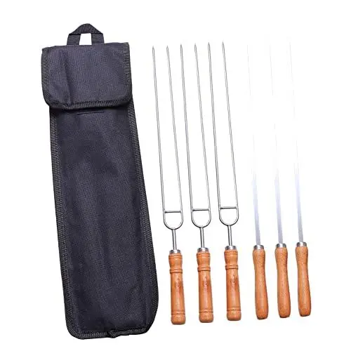 Produktbild: BESPORTBLE Grillspieße Und -kombination – 1 Set Wiederverwendbares Grillwerkzeug – Hochtemperaturbeständig Und Für Camping Und Picknicks