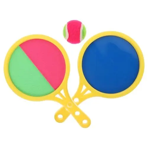 Produktbild: BESPORTBLE 1 Satz Klebriger Zielschläger Spiele Am Strand Spielzeug Fangen Spielbälle Für Kinder Bälle Werfen Spielzeug Schlägerbälle Spielzeug Für Draußen Sitzsack Werfen Strandspiel Plastik