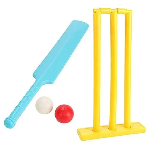 Produktbild: BESPORTBLE 1 Satz Krocket-Set Für Spielplatzbälle Für Erstbenutzer Cricket-stümpfe Mit Sockel Cricketschläger Mini Junge Spielzeug Cricket-Wicket Ballsportspiele Kind Mit Basis Tennis Plastik