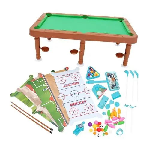 Produktbild: BESPORTBLE 1 Satz Multifunktionaler Gaming Tisch B Spieltisch Spieltisch Billardtisch Kinderspielzeug Mini Billardtische Für Jungen Billardkugeln Pool Spiel Mini Pool Ball