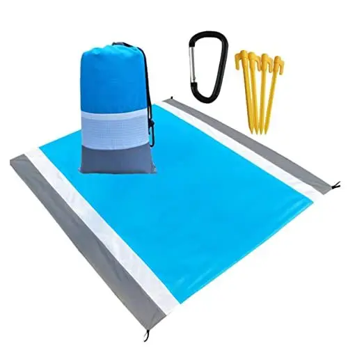 Produktbild: BESPORTBLE 1 Satz Outdoor-camping-tischset Große Picknickdecke Strandkissen Picknickmatte Outdoor-decke Picknickdecke Zusammenfalten Stranddecke Zusammenfalten Polyester Draussen Deckentasche