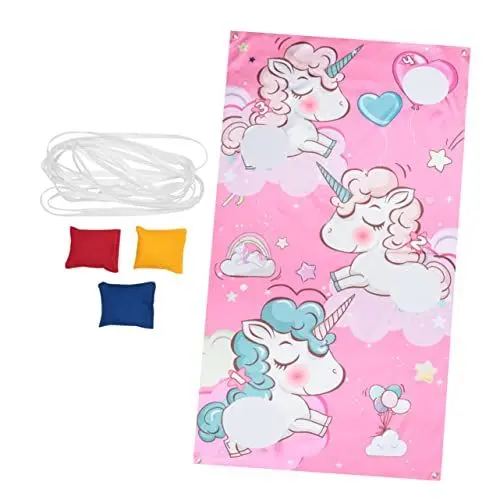 Produktbild: BESPORTBLE 1 Satz Sandsack-spiel Draußen Kinderspielzeug Sitzsackwurf Für Kinder Sandsäcke Werfendes Spielzeug Sitzsack Für Kinder Bohnenwurfspiel Outdoor-wurfspiel Ziel Sitzsackwurf Rosa