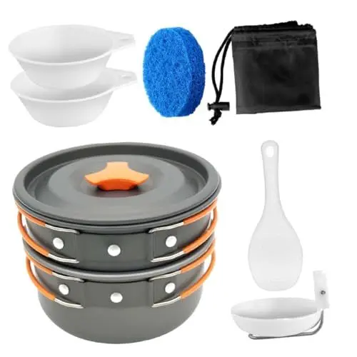 Produktbild: BESPORTBLE Picknick-kochset Tragbares Camping-kochgeschirr Multifunktionale Utensilien Einfach Zu Verpacken
