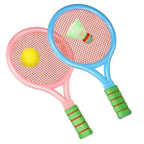 Produktbild: BESPORTBLE 1 Set Badminton Schläger Spielzeug Kinder Anfänger Leichte Tennisschläger Mit Ball Und Federball Indoor Und Outdoor Sport Spielzeug