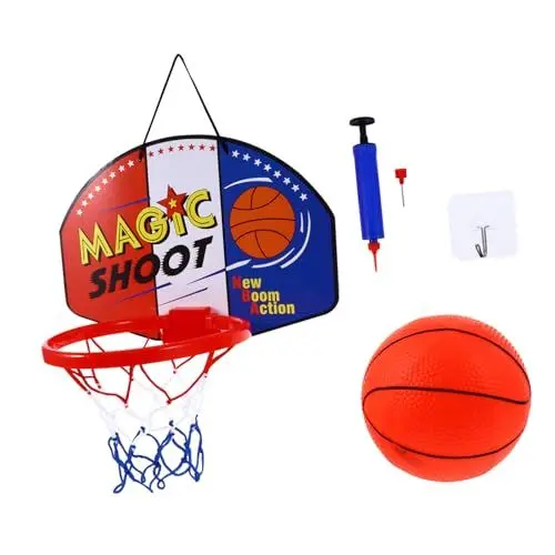 Produktbild: BESPORTBLE 1 Set Basketball Rückwandrahmen Mini Basketball Kinderspielzeug B Basketballkorb Mini Indoor Basketball Sportspielzeug Basketball Korbball Basketbälle Kunststoff