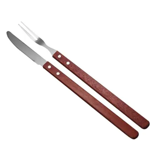 Produktbild: BESPORTBLE Grillwerkzeuge Aus Mit Holzgriff Grill Cutter Und Praktisch Für Zuhause Und Grillen Im Freien Leicht Zu Reinigen Und Wiederverwendbar