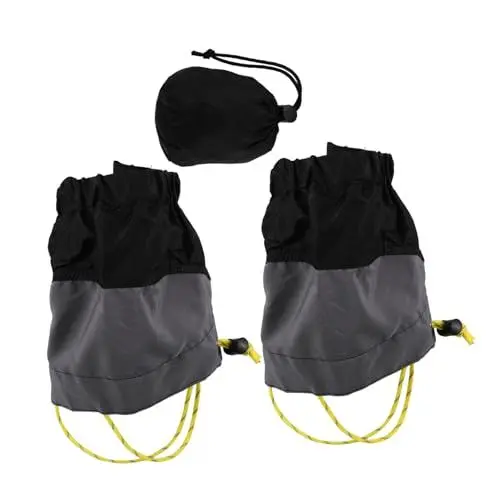 Produktbild: BESPORTBLE 1 Set Outdoor Bergsteigen Unisex Beingamaschen Bergsteigen Gamaschen Jagdgamaschen Rasenpflege Beingamaschen Verlängern wasserdichte Beingamaschen Schwarze Elastische Kordel