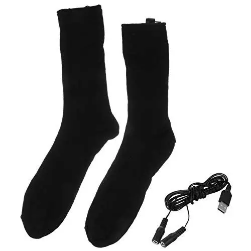 Produktbild: BESPORTBLE 1paar Intelligente Beheizte Socken Baumwolle Für Winter Doppellagige Komfortable Fußwärmer Batterie Für Outdoor-aktivitäten Wie Radfahren Und Camping
