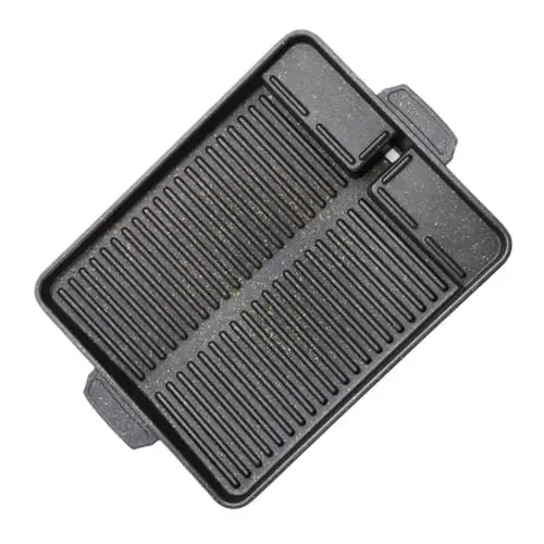 Produktbild: BESPORTBLE Quadratische Grillpfanne Antihaftbeschichtet 1 Stück Pfanne Aus Aluminiumlegierung Antihaftbeschichtet Platte Für Grillpfannen Zum Grillen – Bis