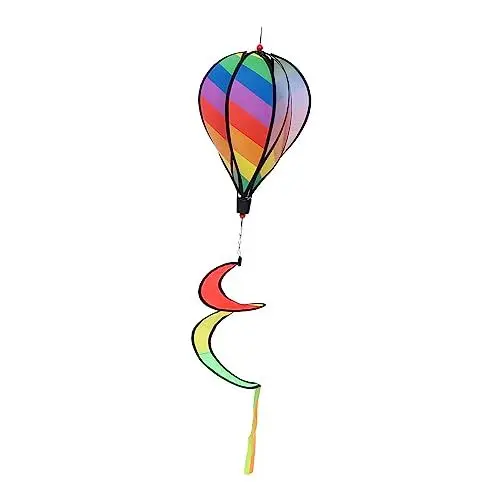 Produktbild: BESPORTBLE 1stk Heißluftballon-Ornament Heißluftballon-windspinner Regenbogen-deckenstrudel Heißer Wind Hängende Windspiele Strapazierfähiges Zelt Tipi Im Freien Hof Riese Stoff Drachen Kind