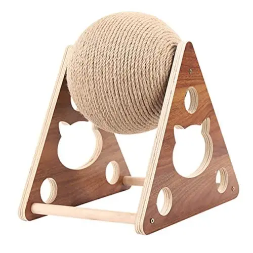 Produktbild: BESPORTBLE Lustiges Katzenspielzeug Klettergerüst Aus Holz Kratzbaum Für Kätzchen Katzenbedarf Sisalseil Heimdekoration