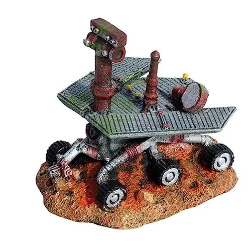 Produktbild: BESPORTBLE 1stk Mars-Rover-Ornament Aquariumdekorationen Fischbecken Aus Glas Landschaftsdekor Terrarium Zen-gartendekoration Miniaturfiguren Wohnkultur Reptilien Harz UFO Space Shuttle