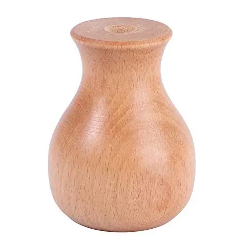 Produktbild: BESPORTBLE 1stk Massivholzvase Pflanzgefäße Für Zimmerpflanzen Wandvasen Rustikale Natürliche Vase Keramik Kugel Ornament Töpfe Dekorative Blumenvase Jahrgang Vase Flasche Büro Hölzern