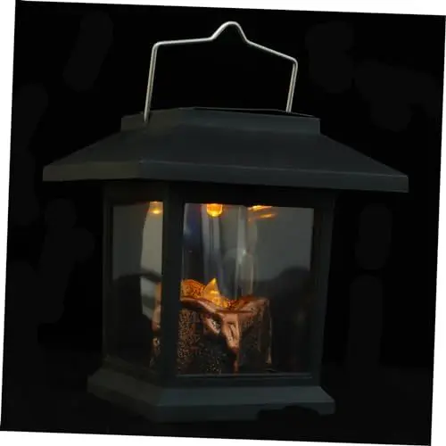 Produktbild: BESPORTBLE 1pc Solar Laternen Solar Kerze Licht Outdoor Lampe Für Garten Terrasse Rasen Deck Regenschirm Zufällig Stil