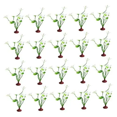 Produktbild: BESPORTBLE Aquarium-zubehör Für Aquarien 20 Stück Künstliche Aquariumpflanzen Natürlich Aussehendes Wassergras-Ornament Für Süßwassertanks
