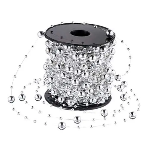 Produktbild: BESPORTBLE 20m Weihnachtsbaum Kette Perlen Perlengirlande Perlenkette Weihnachten Girlande Perlenband Baumschmuck Weihnachtsgirlande Weihnachtsschmuck Xmas Dekoration Ornamente