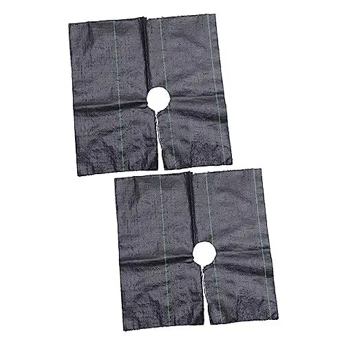 Produktbild: BESPORTBLE 24 Blätter offenes Grastuch Gewächshausmatte Matte für Mulch Unkrautmembrane strapazierfähig gartenwerkzeuge pflanzenaufzucht unkrautbrenner pp Unkrauttuch Unkrautvlies Black