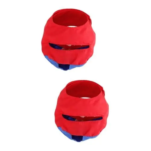 Produktbild: BESPORTBLE 2St Anti-Biss-Maulkörbe katzenpflege Katzen Pflege Katzen Accessoires Katzenaugenreinigung cat Accessories Haustierreinigung Katze Maulkorb Katzenmaulkorb aus Nylon rot
