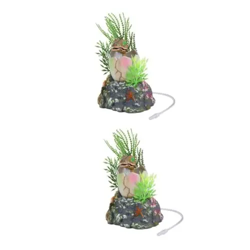 Produktbild: BESPORTBLE 2St Aquarium Landschaftsbau Aquariumdekorationen Aquarium-Luftsprudler-Dekoration aquaristik zubehör Aquarium versteck Betta-Aquarium Ornament Luftblasen-Dinosaurier Betta Fisch