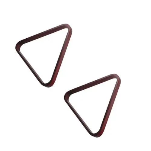 Produktbild: BESPORTBLE 2St Billardstativ Billard Dreieckgestell Pooltisch Zubehör Stabiler Billard Dreiecksrahmen Billard Kugelständer Billard Rahmen Billard-Poolständer Pool-Rack-Dreieck Holz