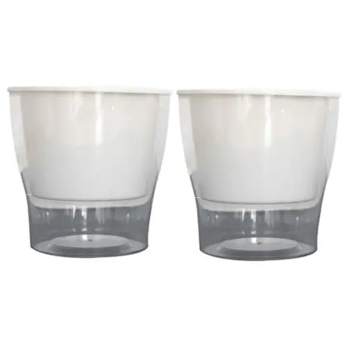 Produktbild: BESPORTBLE 2St Blumentopf aus Kunstharz blumentöpfe mit wasserspeicher selbstbewässerung blumentopf wasseraufnahme blumentopf hydroponischer Blumentopf blumenübertopf Vorratstopf zum Gießen