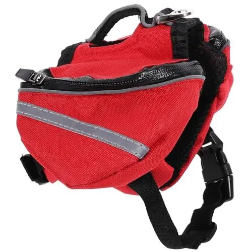 Produktbild: BESPORTBLE 2St Camping Rucksack für Hunde Hundetragerucksack kleines hundegeschirr Hunde wasserflasche wasserflaschen für Hunde Hunderucksack Hund satteltasche Gurt Hunde Rucksack Hundetasche